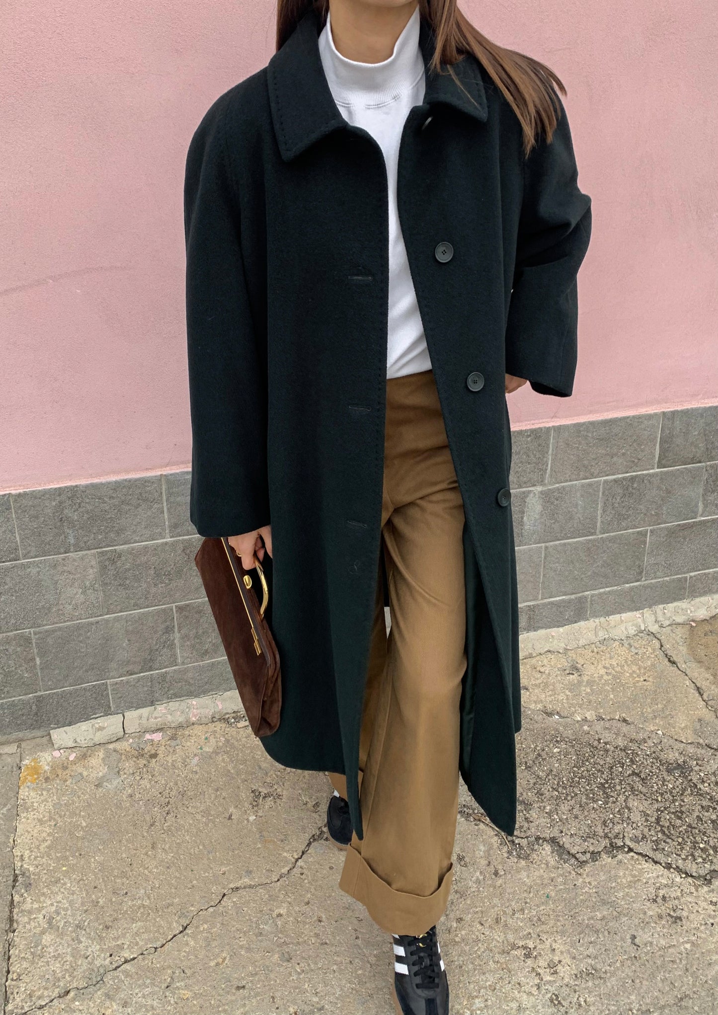 Vintage bottle green coat