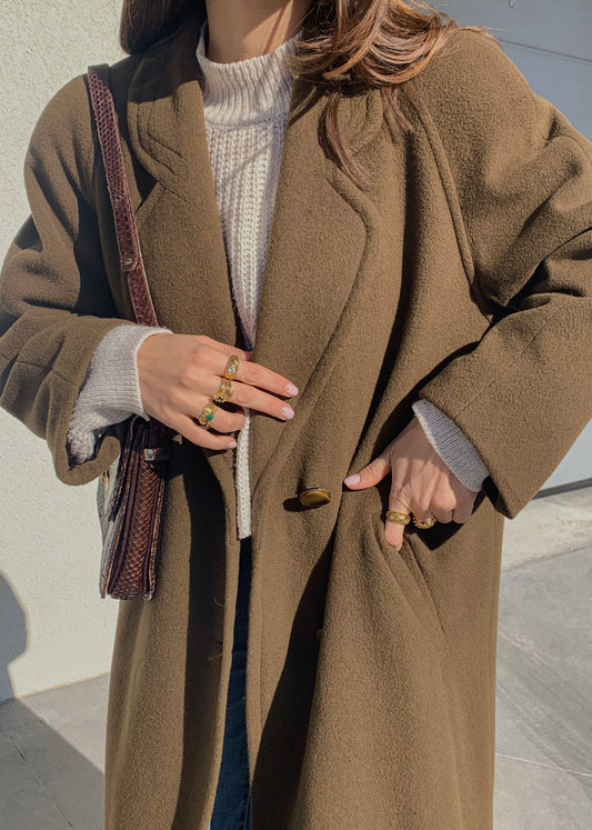 Elena Mirò vintage khaki coat