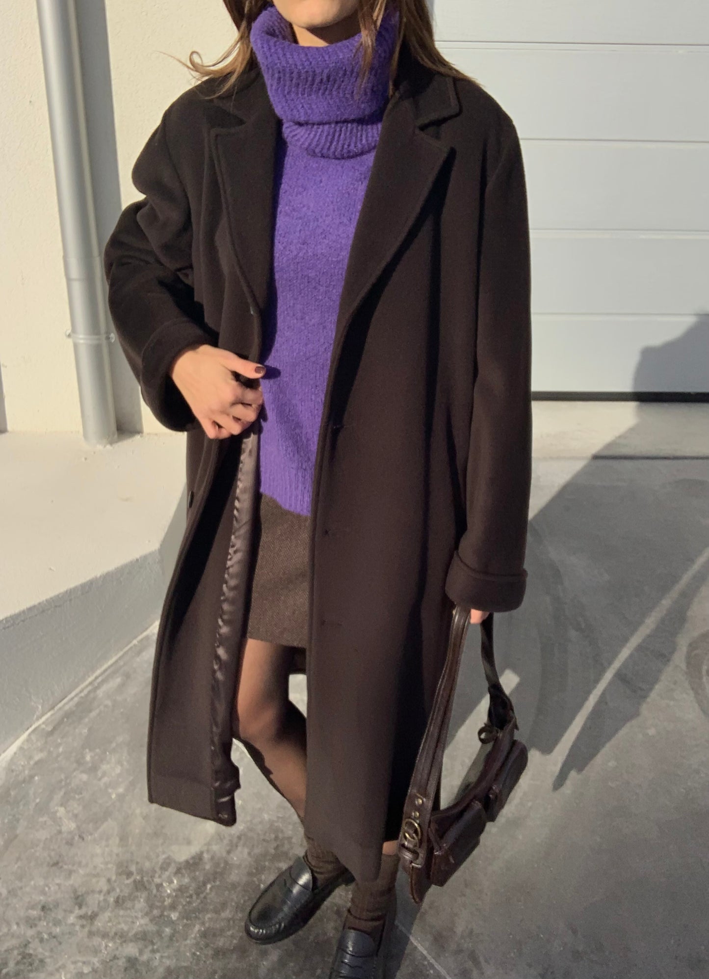 Vintage dark choco coat
