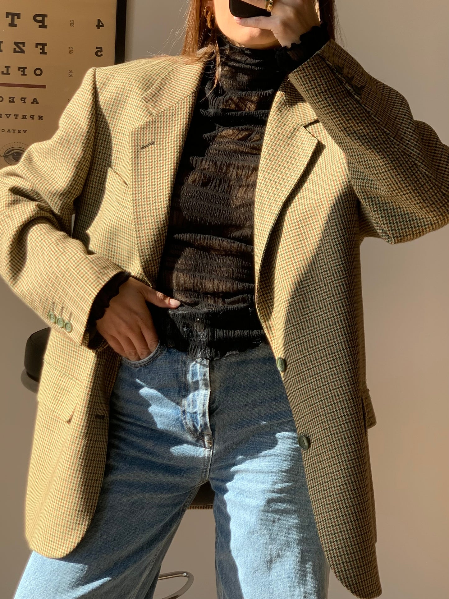 Pied de poule blazer