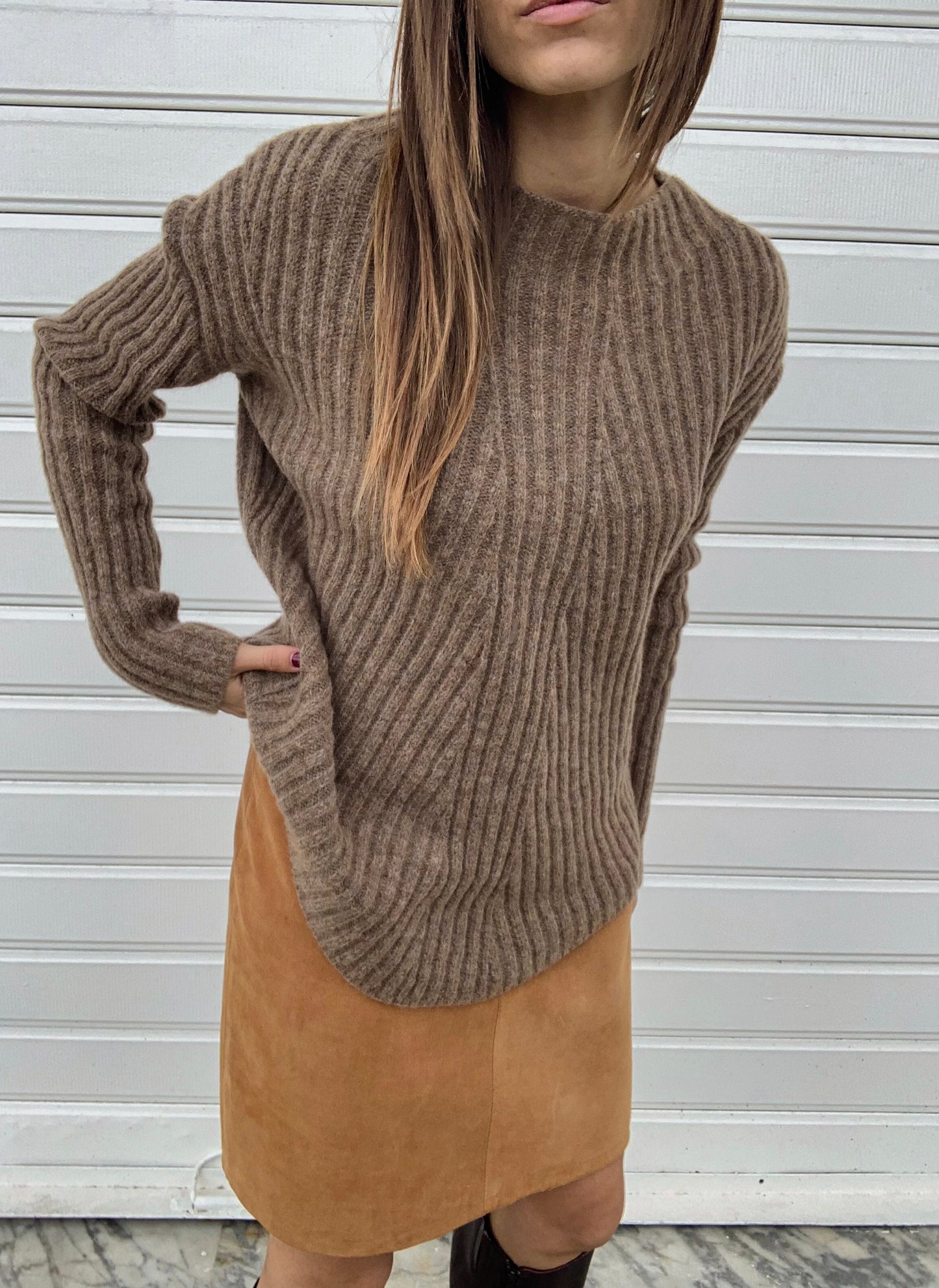 Vintage wool blend cozy jumper