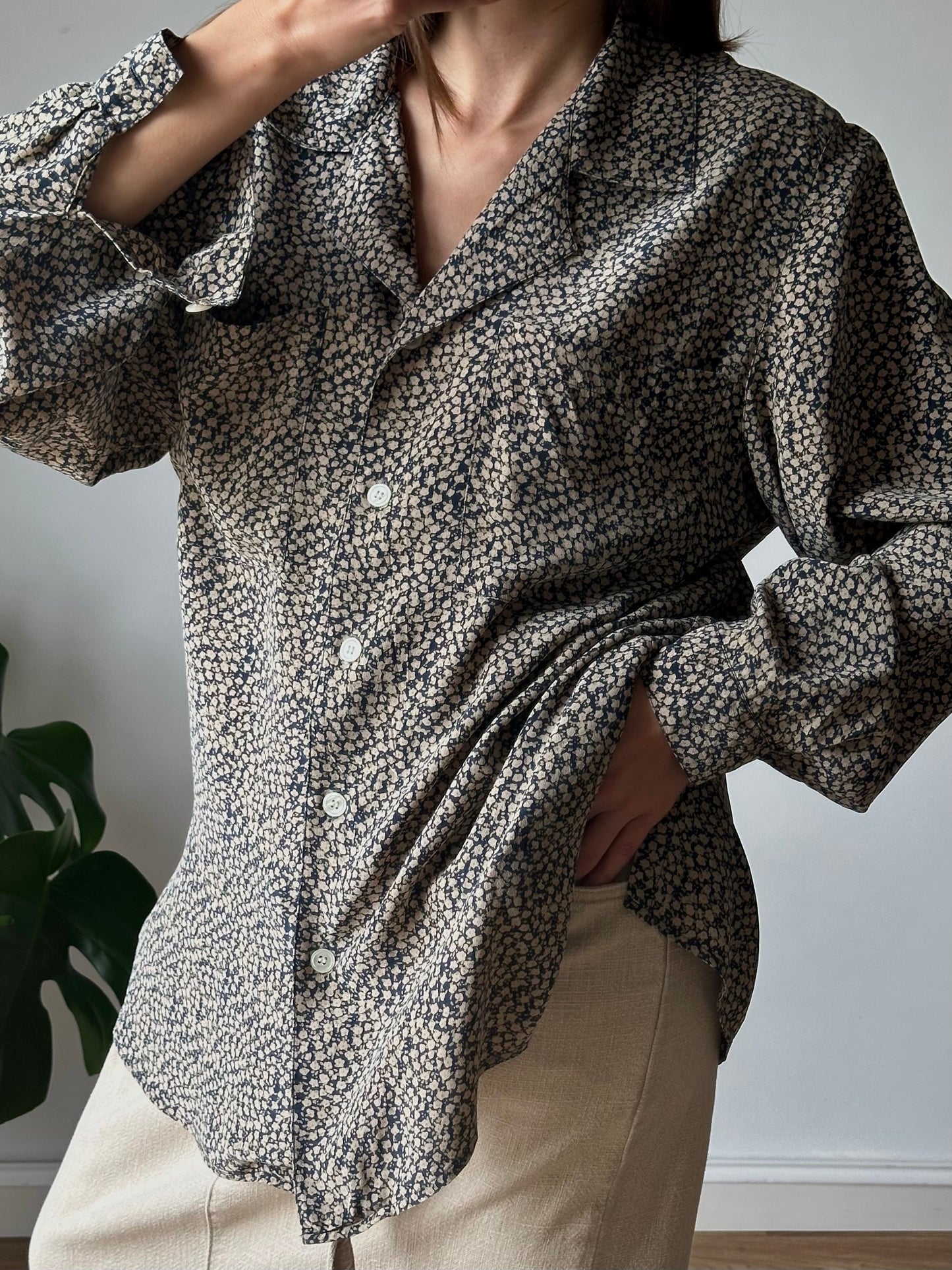 Pure silk shirt