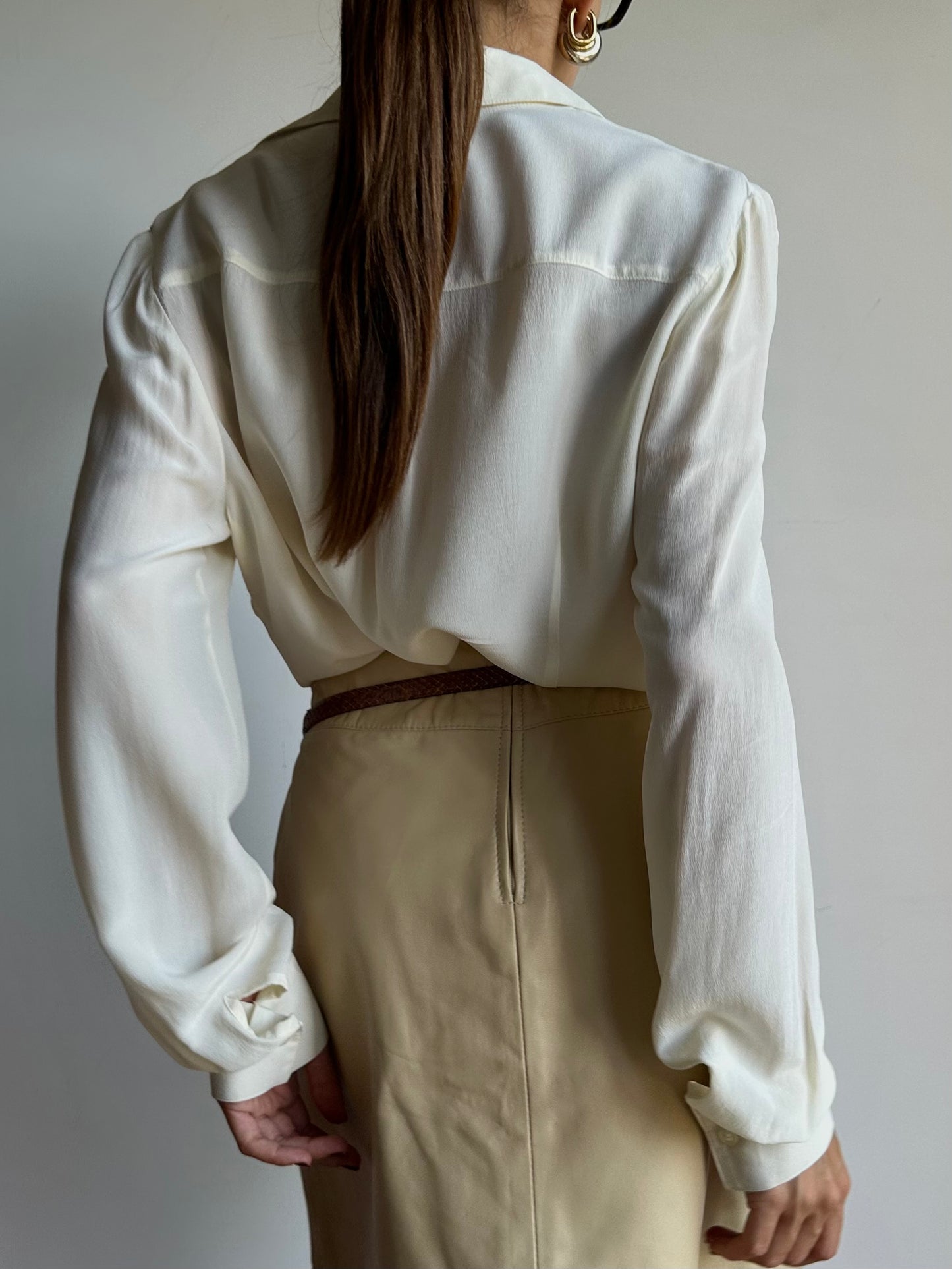 Pure silk butter shirt