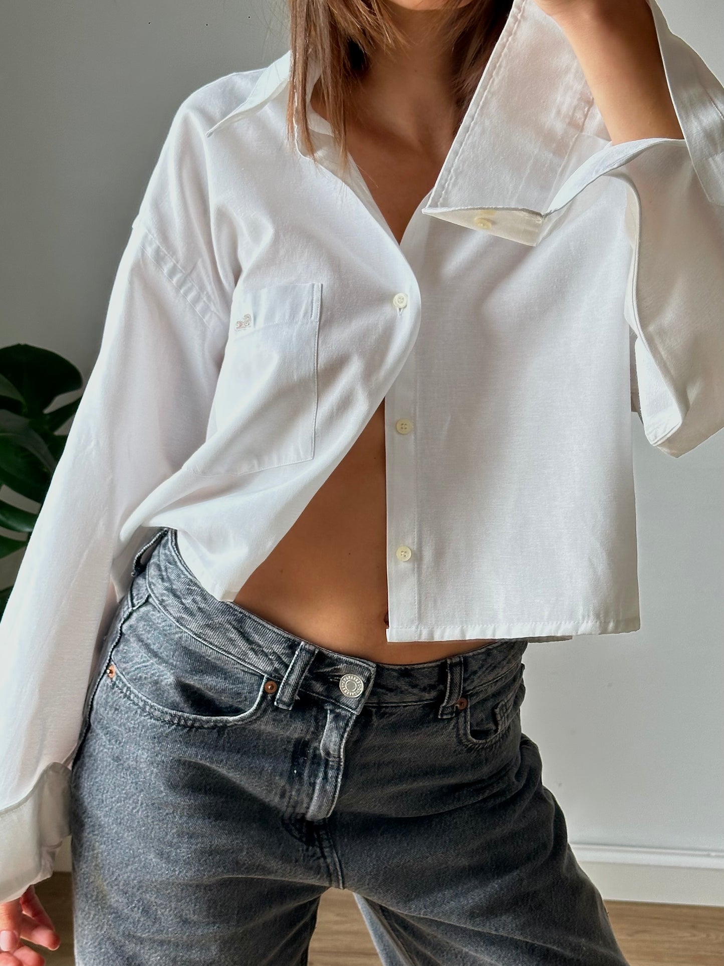 Lacoste crop shirt