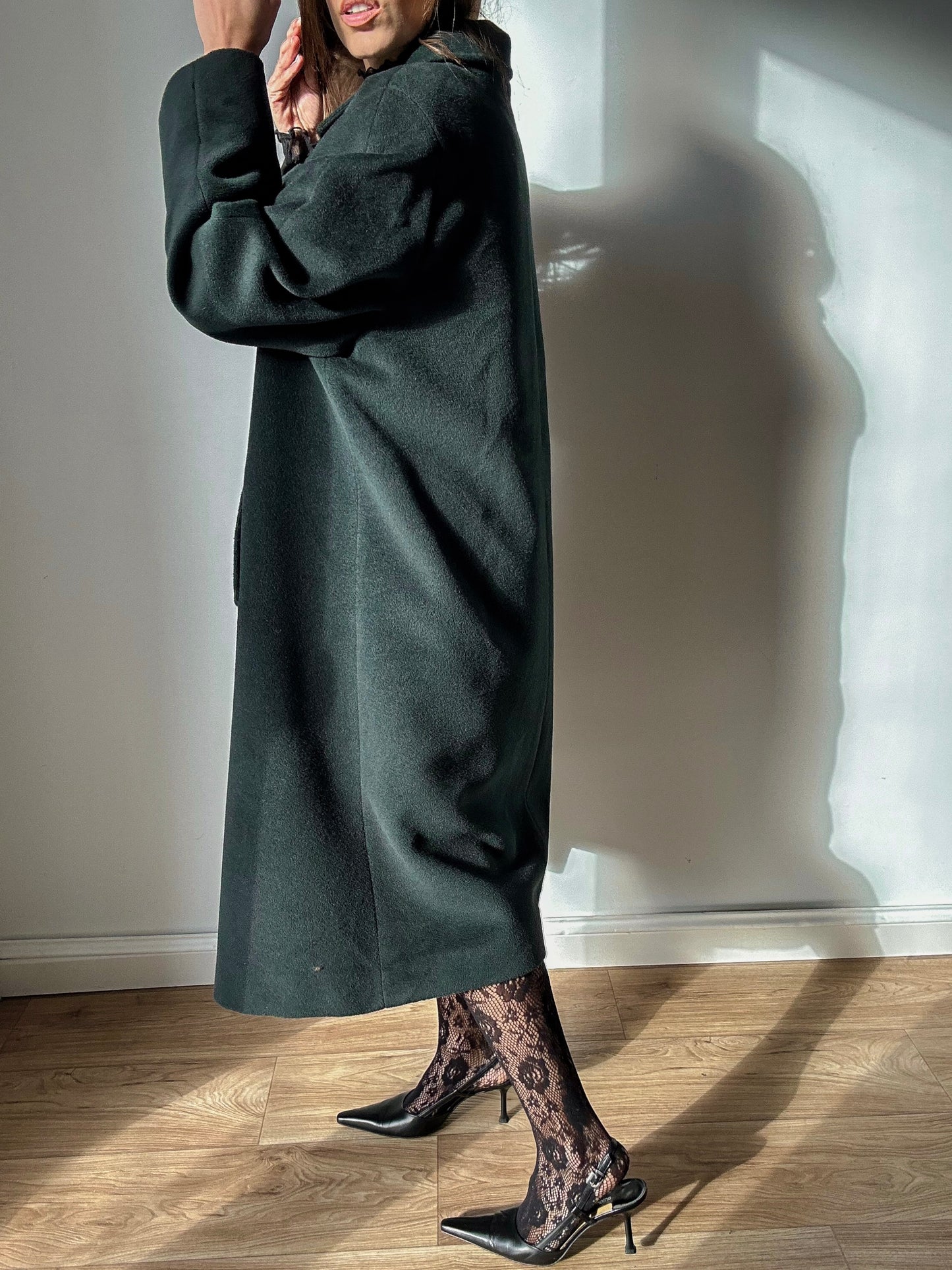 Bottle green coat