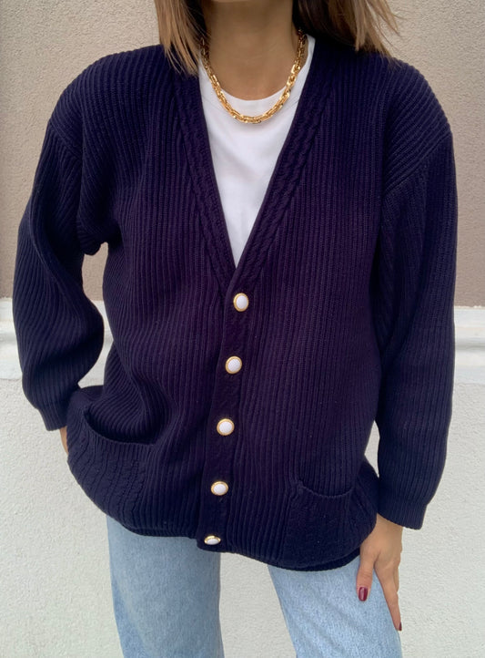 Vintage cashmere and wool cardigan