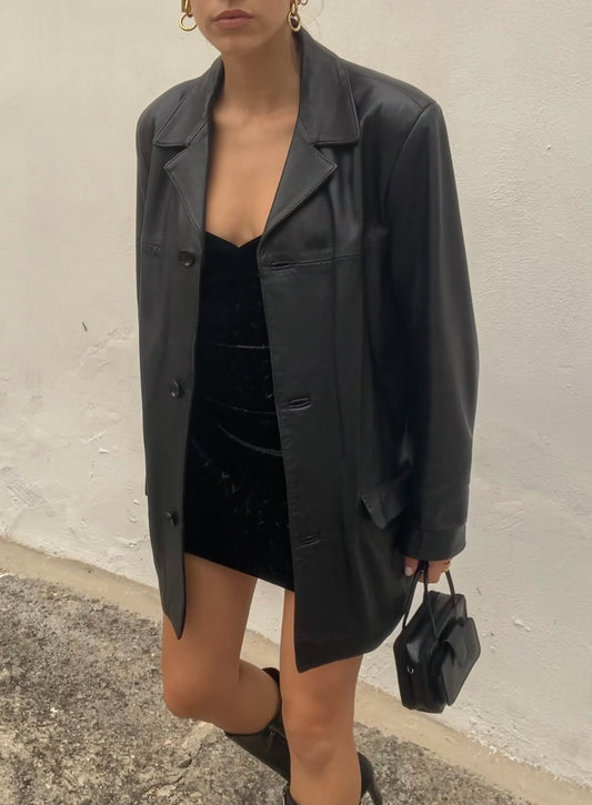 Vintage genuine leather jacket