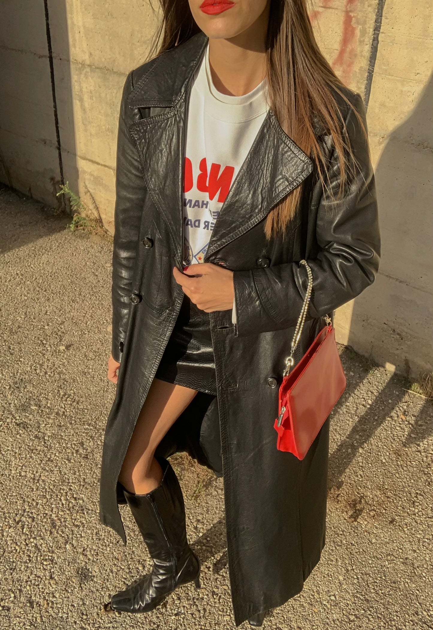 Vintage double-breasted trench coat