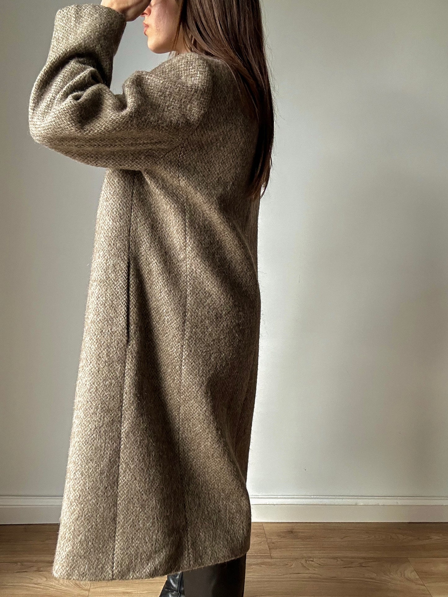 Spinato cappuccino coat