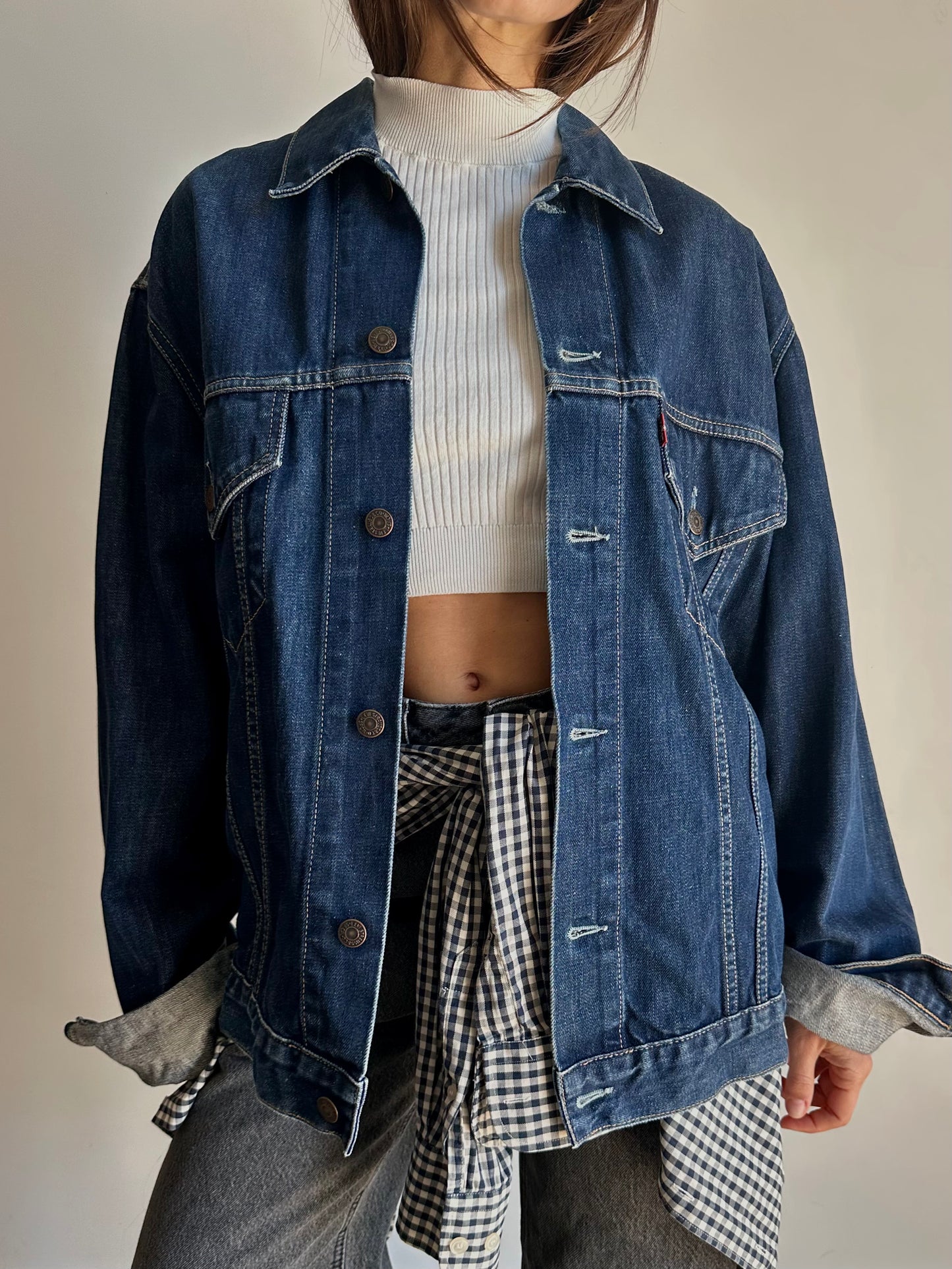 Levi’s unisex dark denim jacket