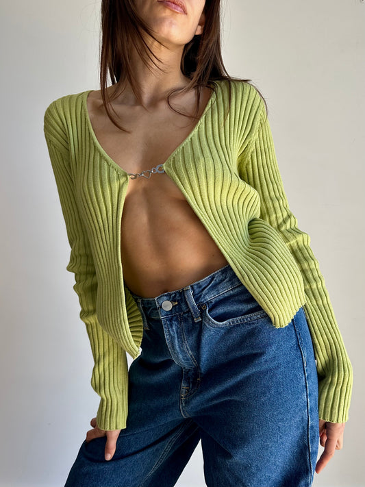 Neckline ribbed top