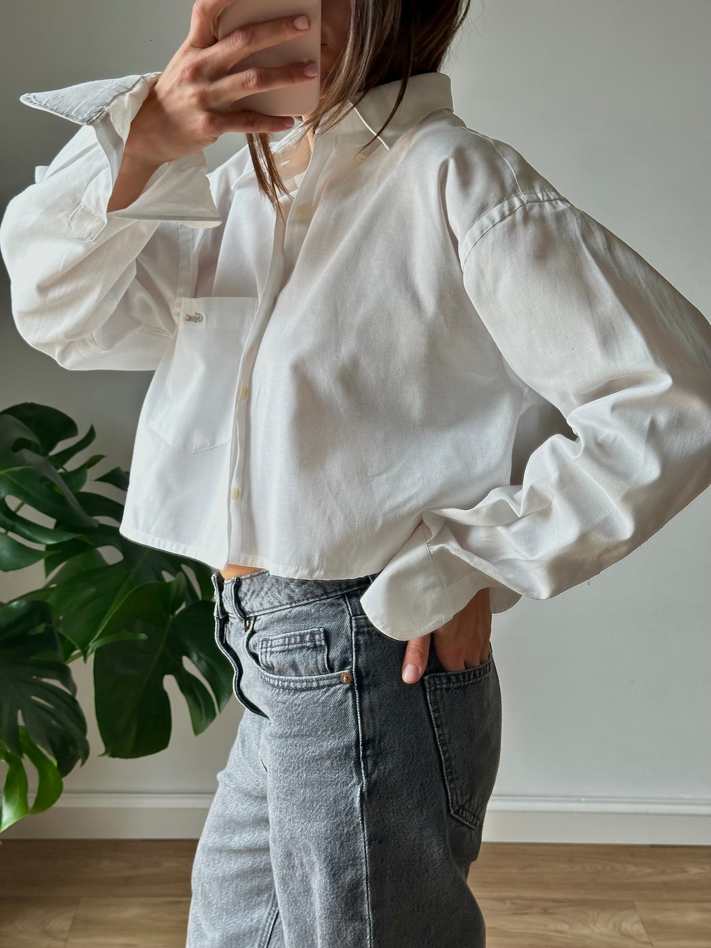 Lacoste crop shirt