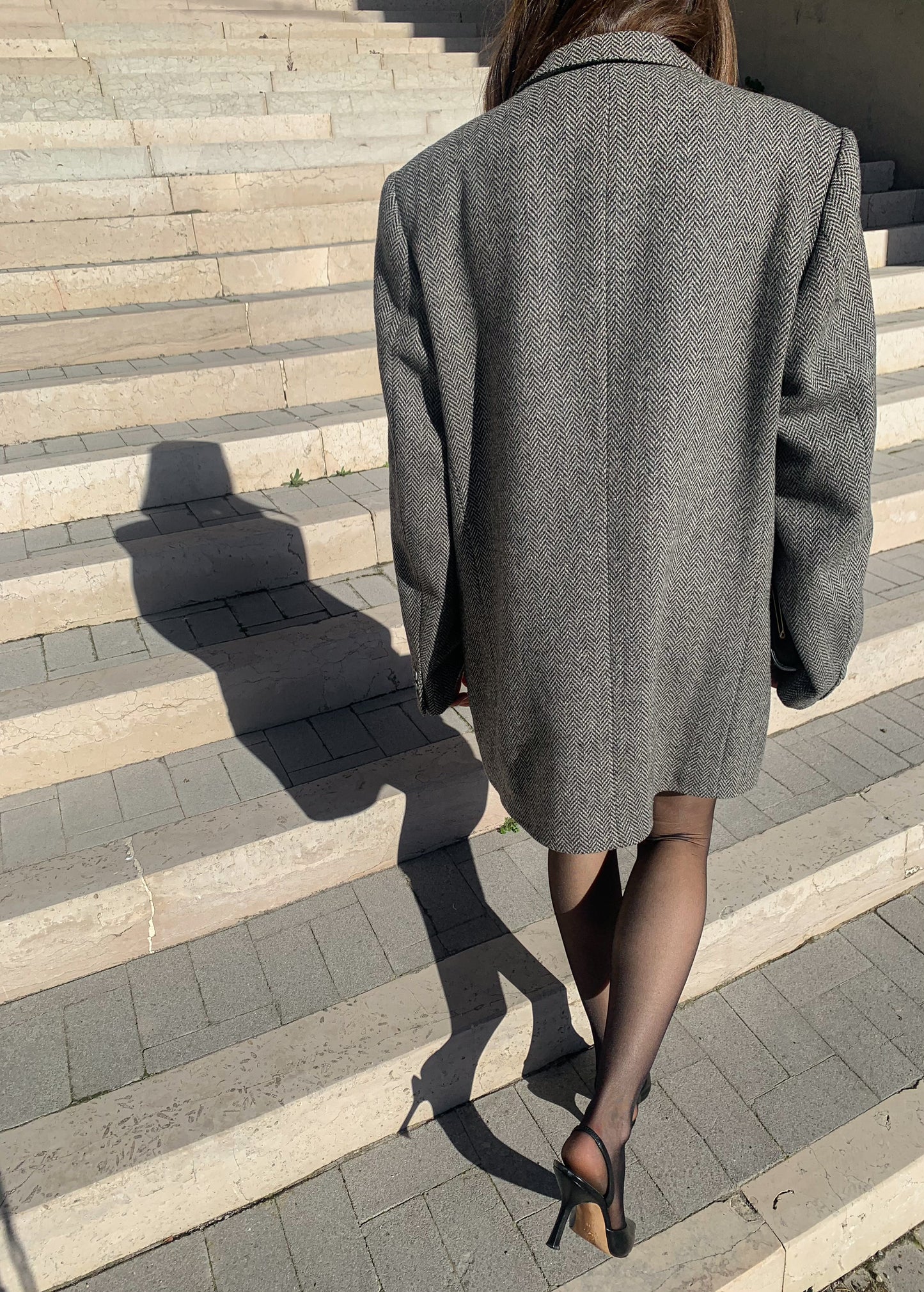 Herringbone vintage blazer
