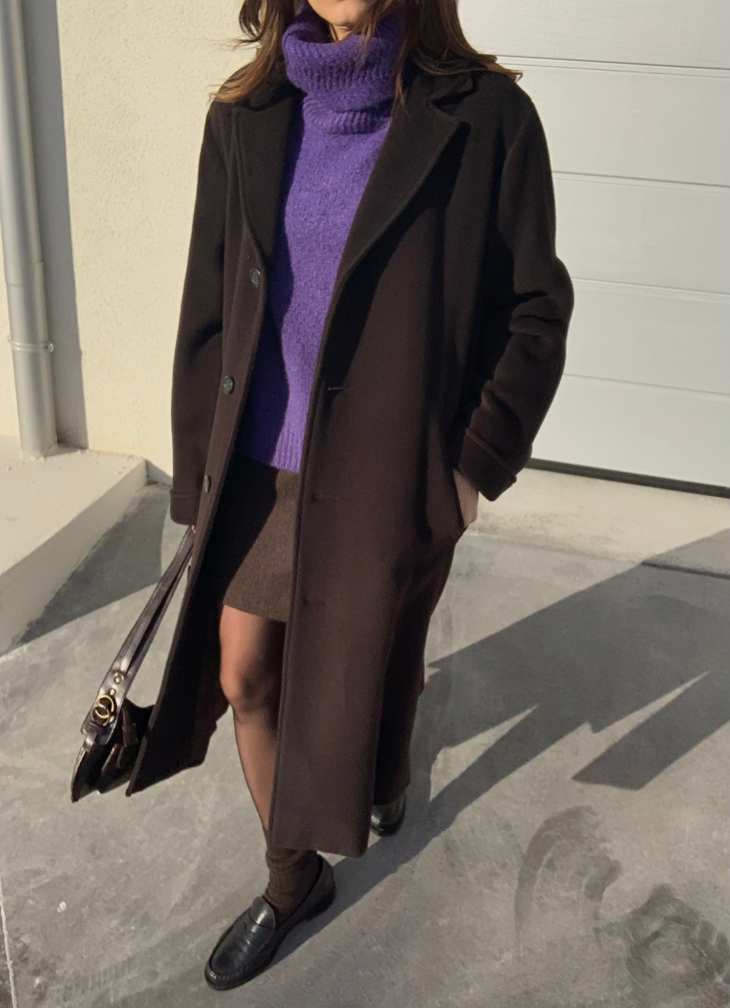 Vintage dark choco coat
