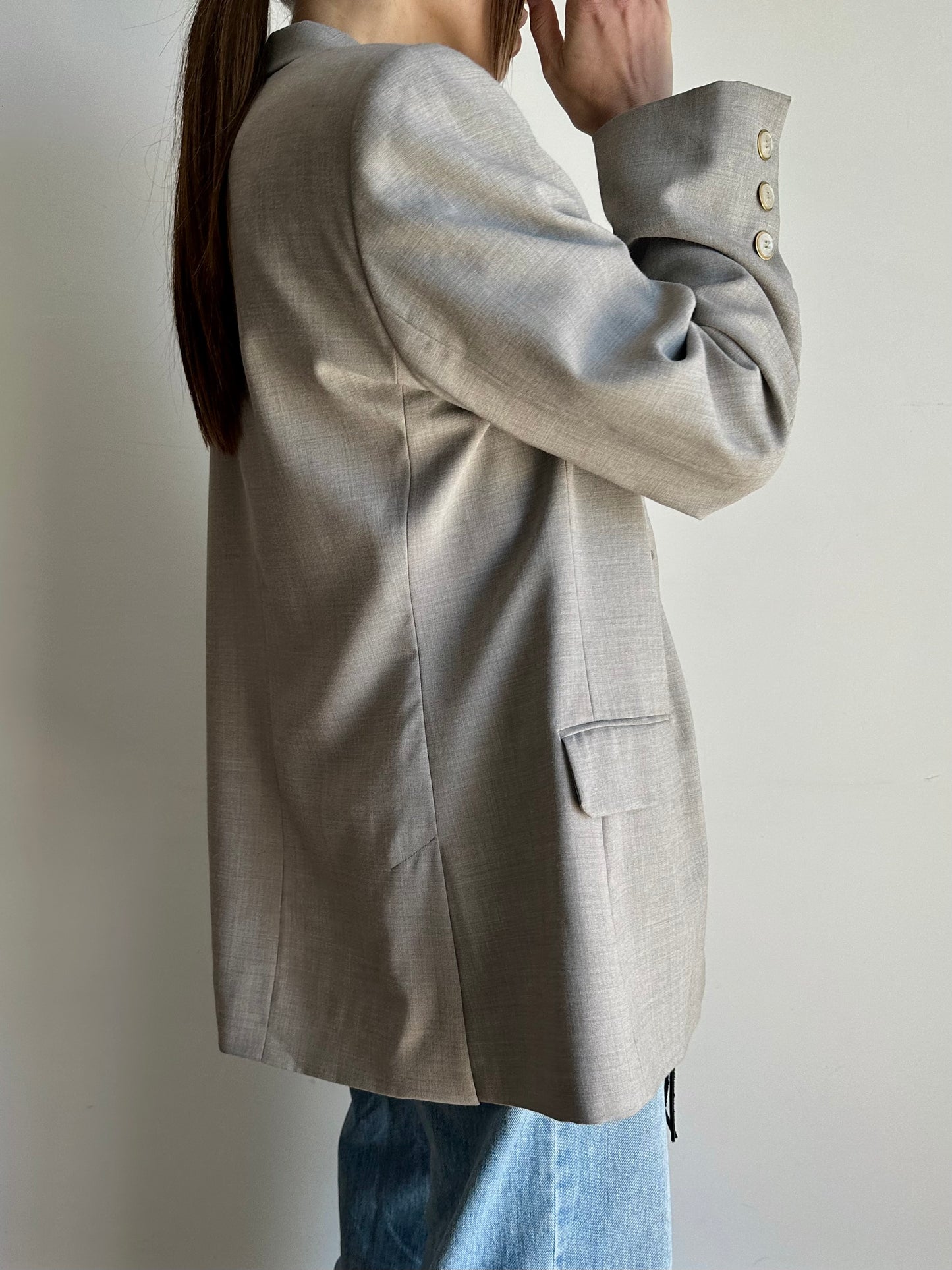 Stone grey blazer
