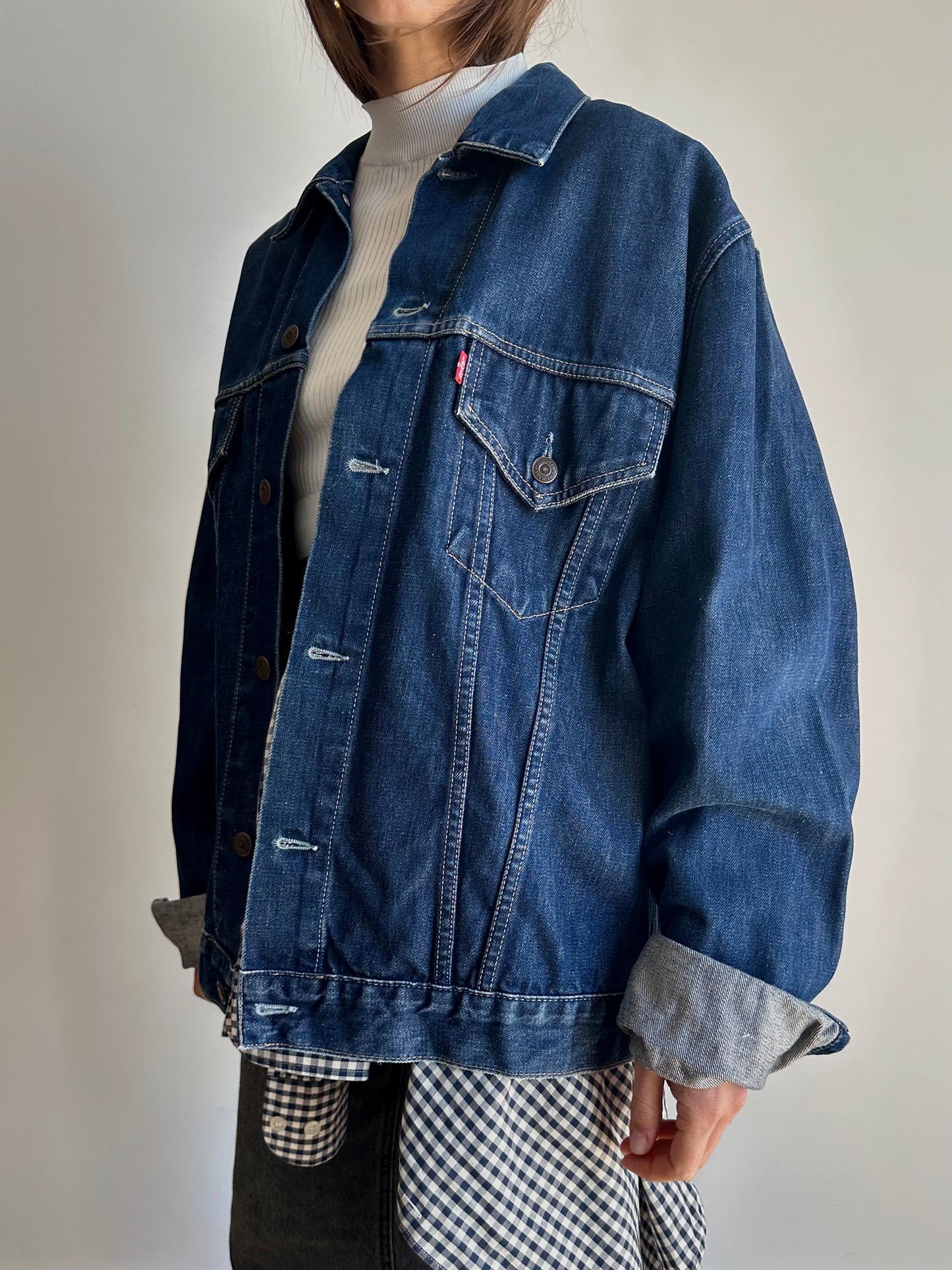Levi’s unisex dark denim jacket