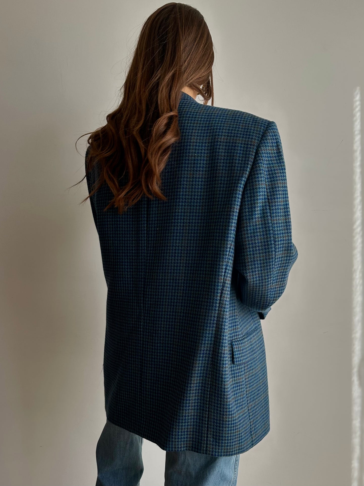 Pied de poule blazer blue tones