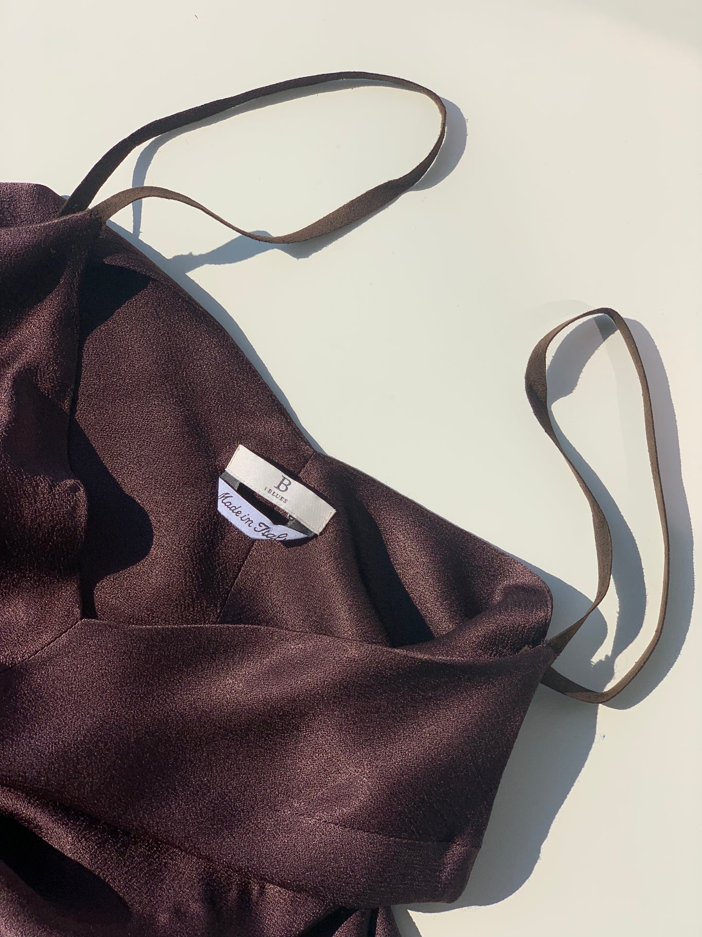 Dark choco slip dress