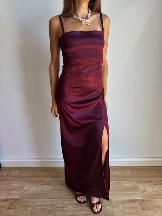 Burgundy dress