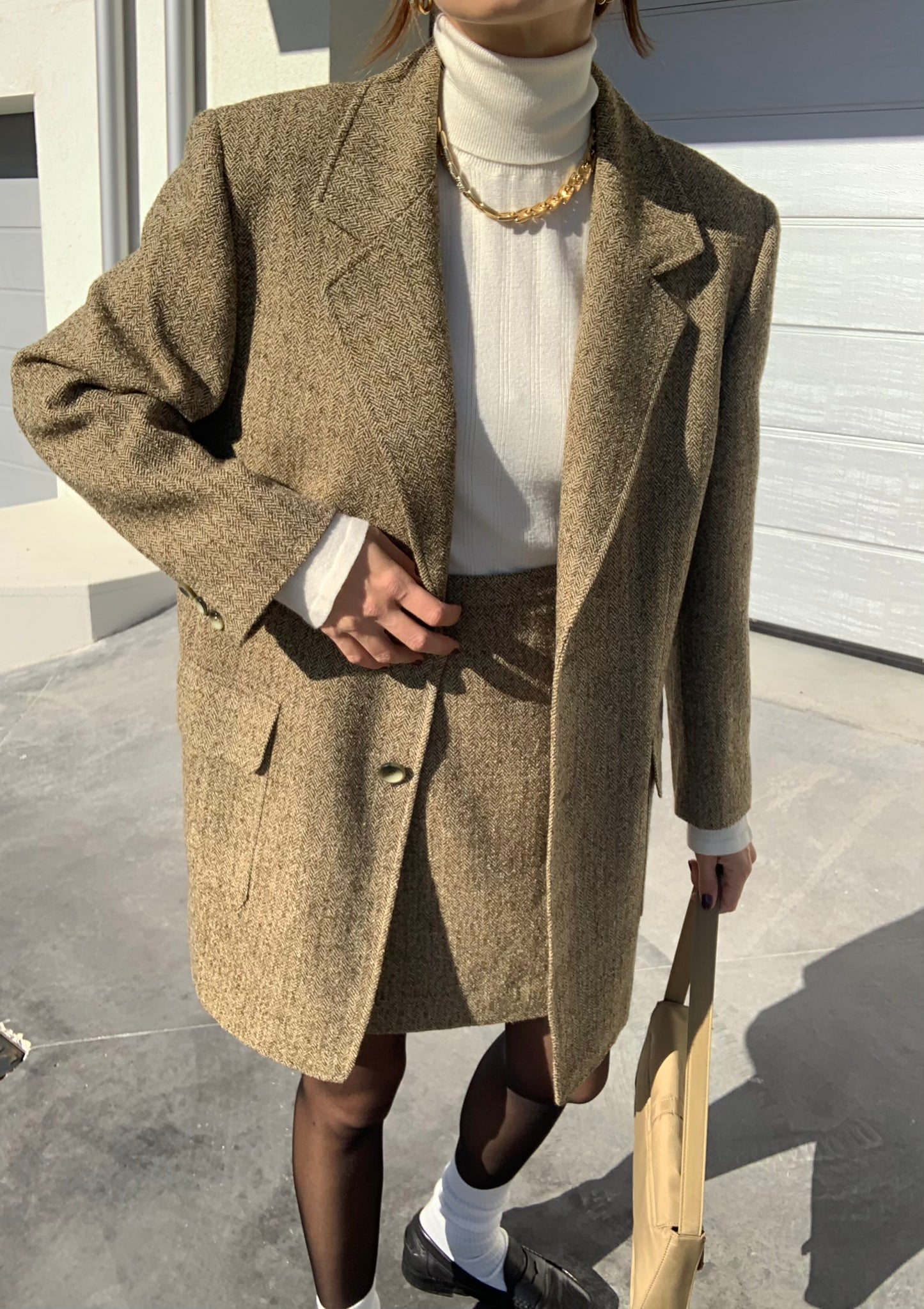 Vintage 2 pieces khaki set