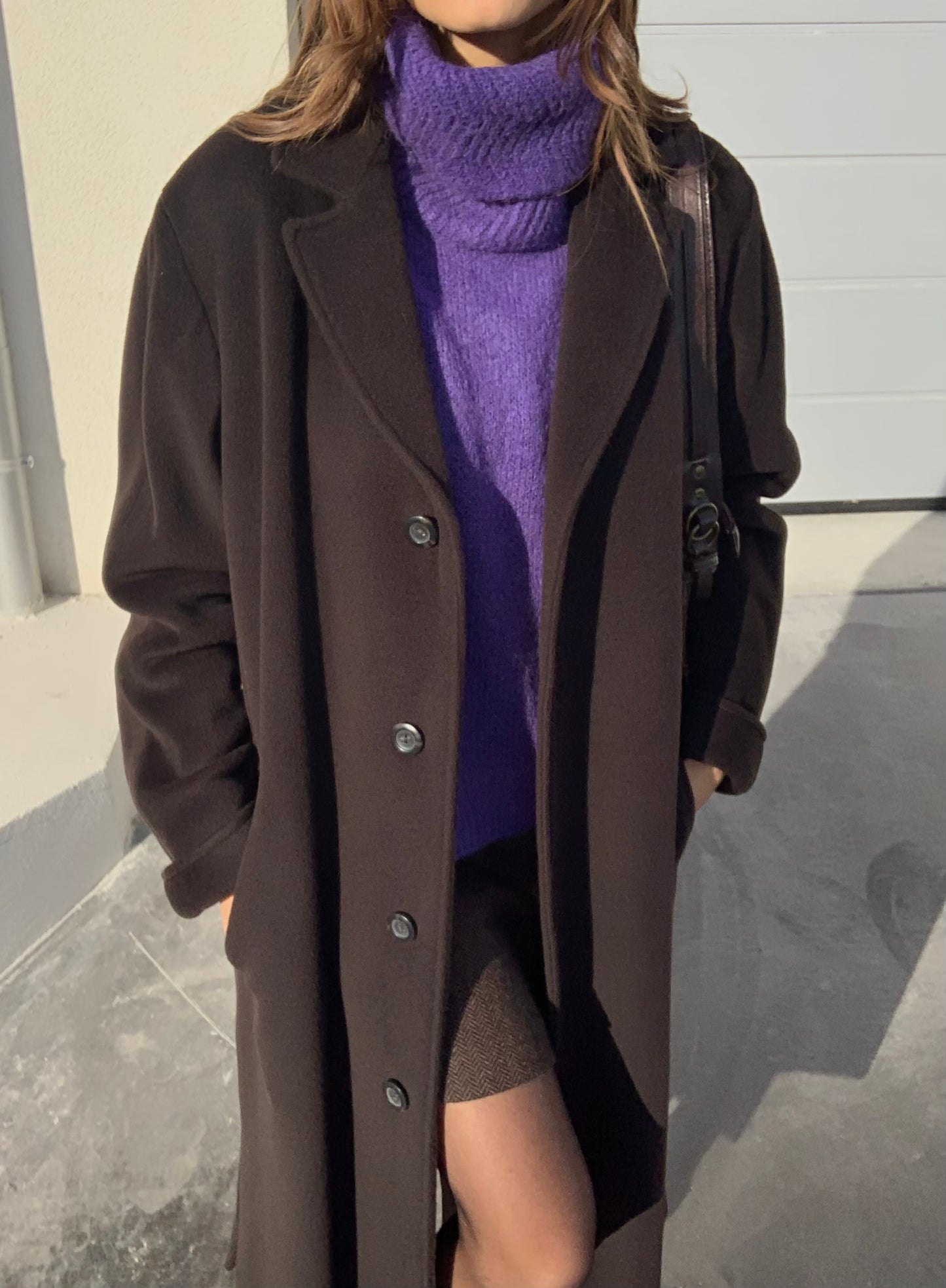 Vintage dark choco coat