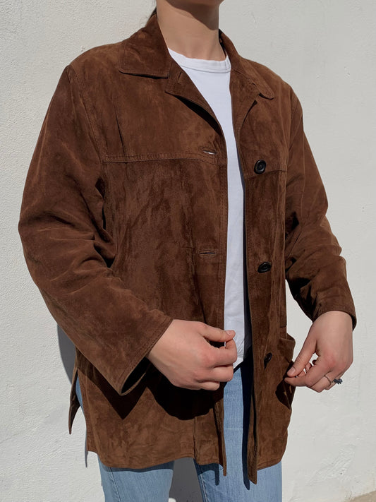 Vintage choco suede jacket