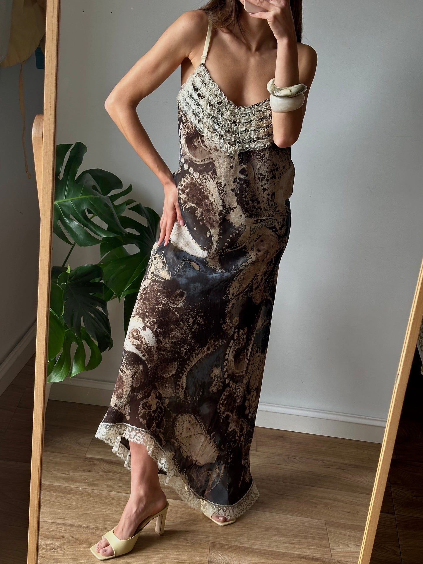 Abstract print dress