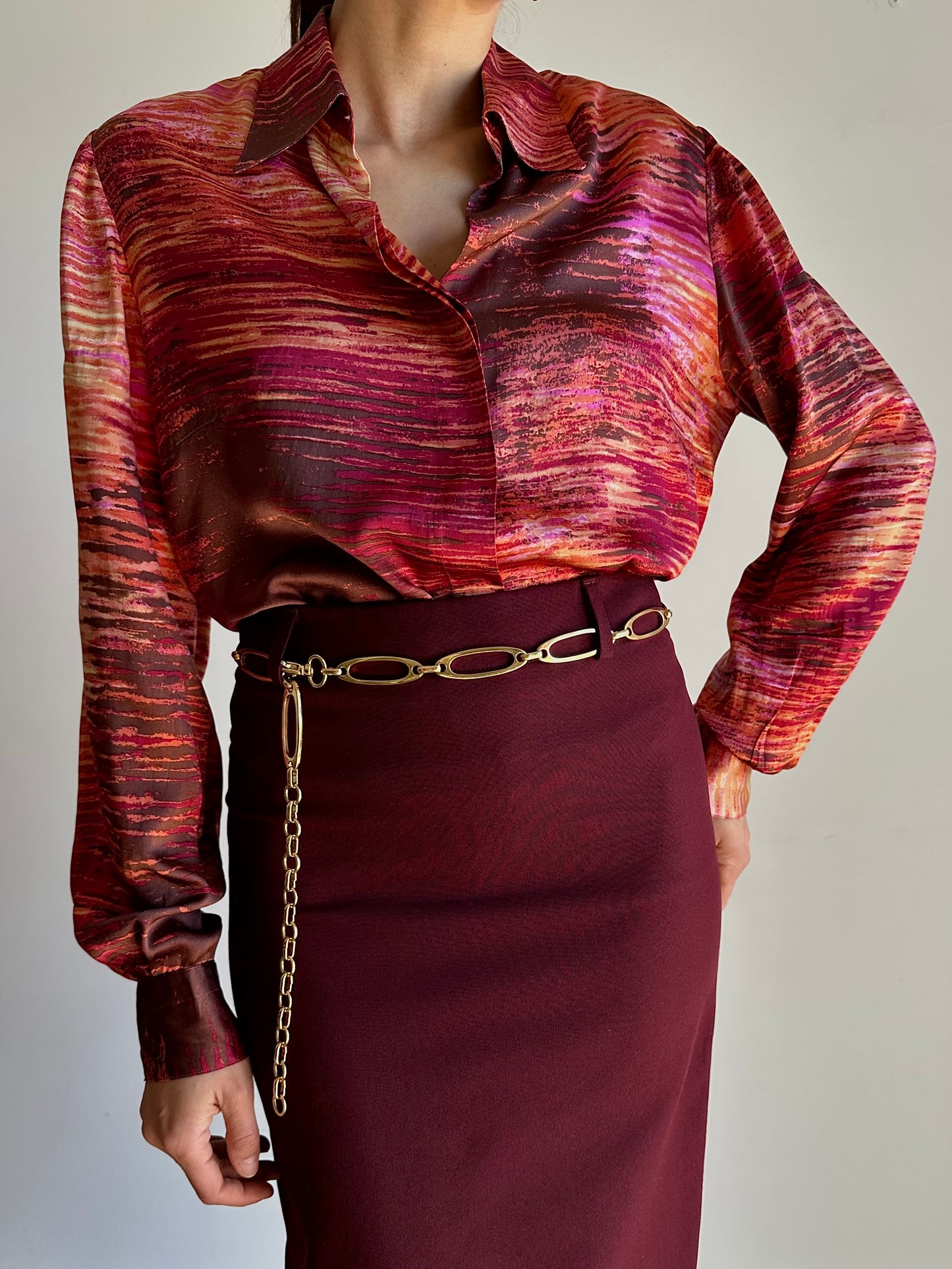 Pure liquid silk 100% shirt