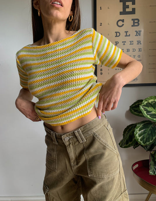 Y2K crochet top