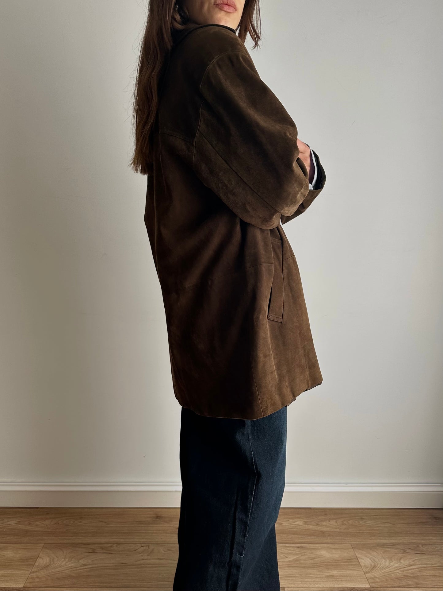 Suede choco jacket