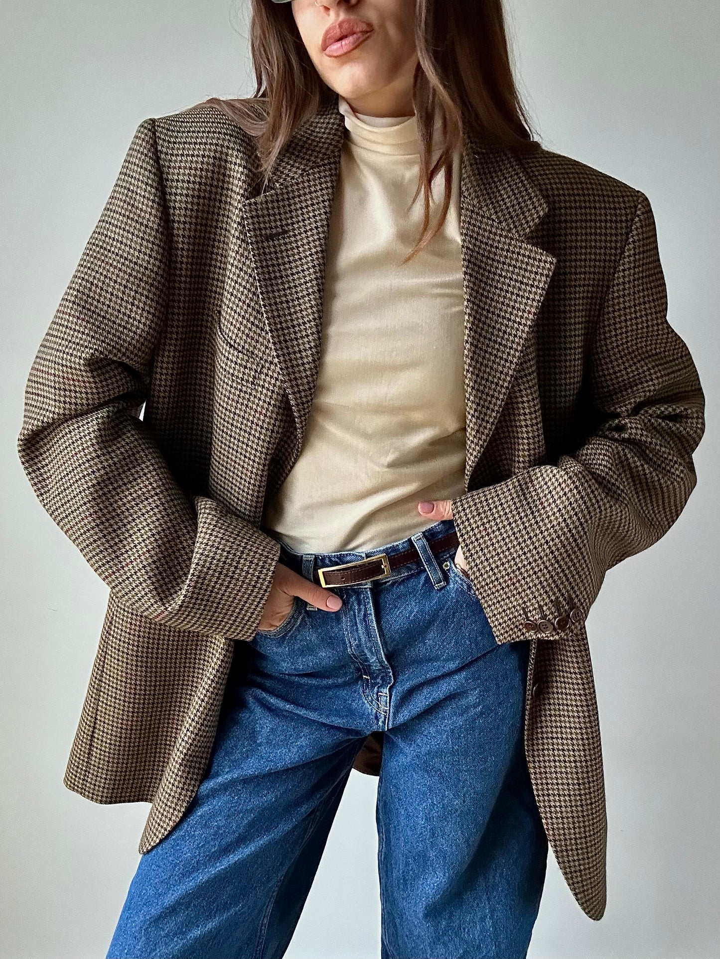 Pied de poule blazer