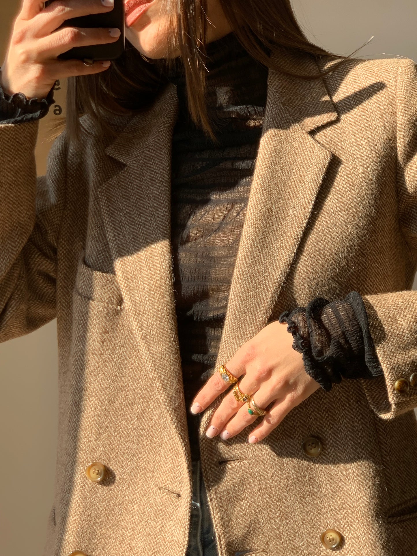 Spinato fitted blazer