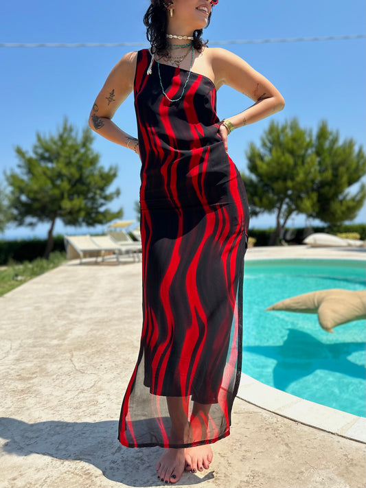 Abstract print dress