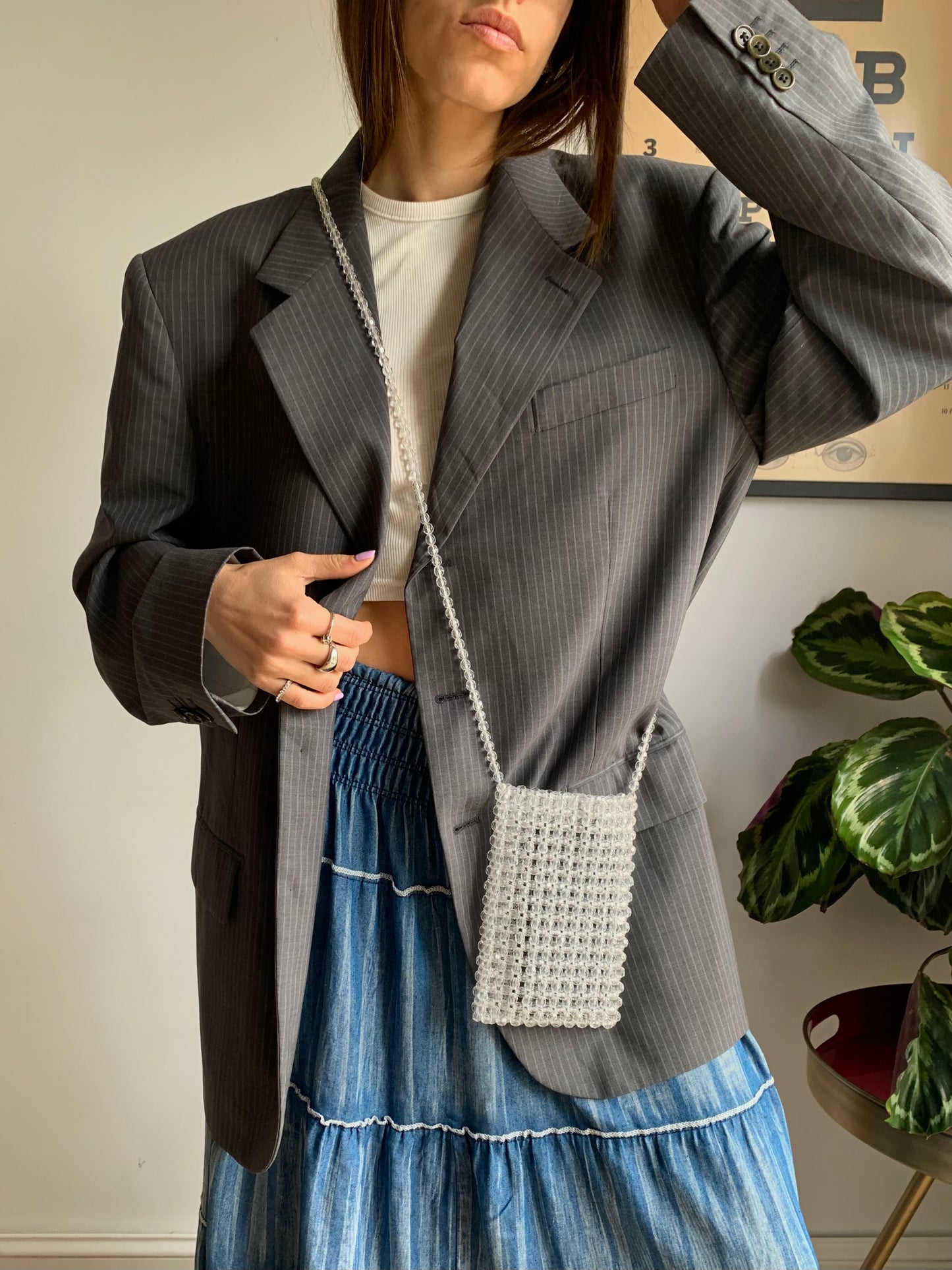 Vintage gessato blazer