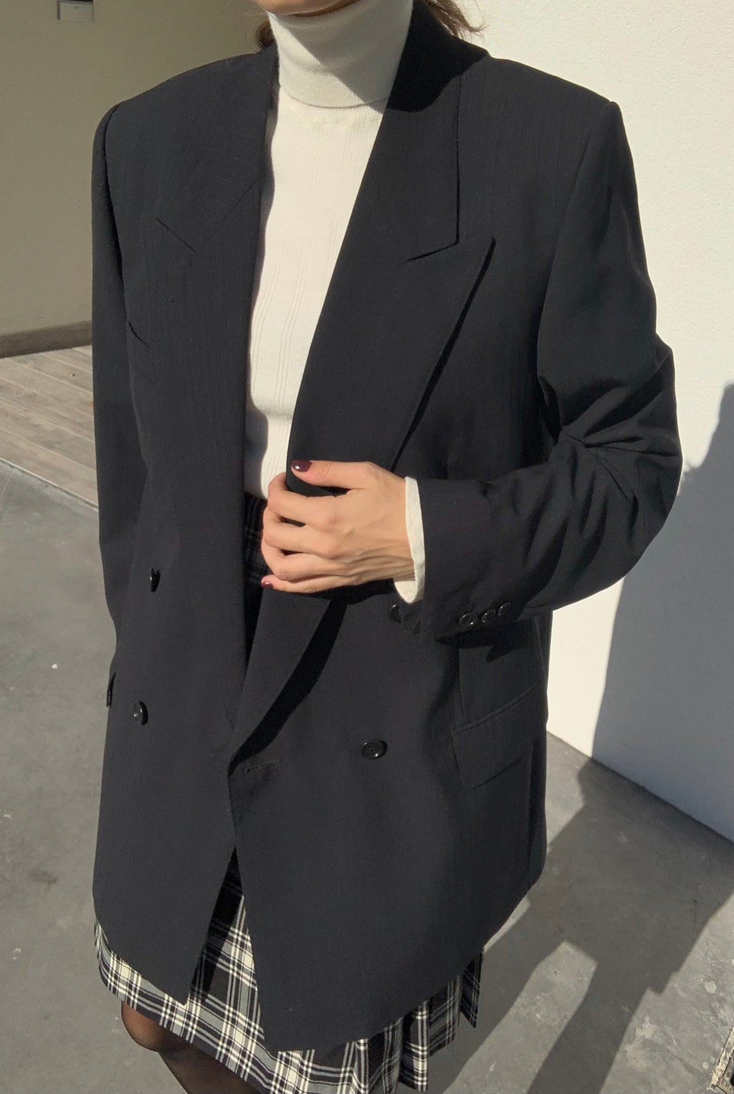 Vintage essential black blazer