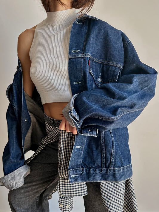 Levi’s unisex dark denim jacket