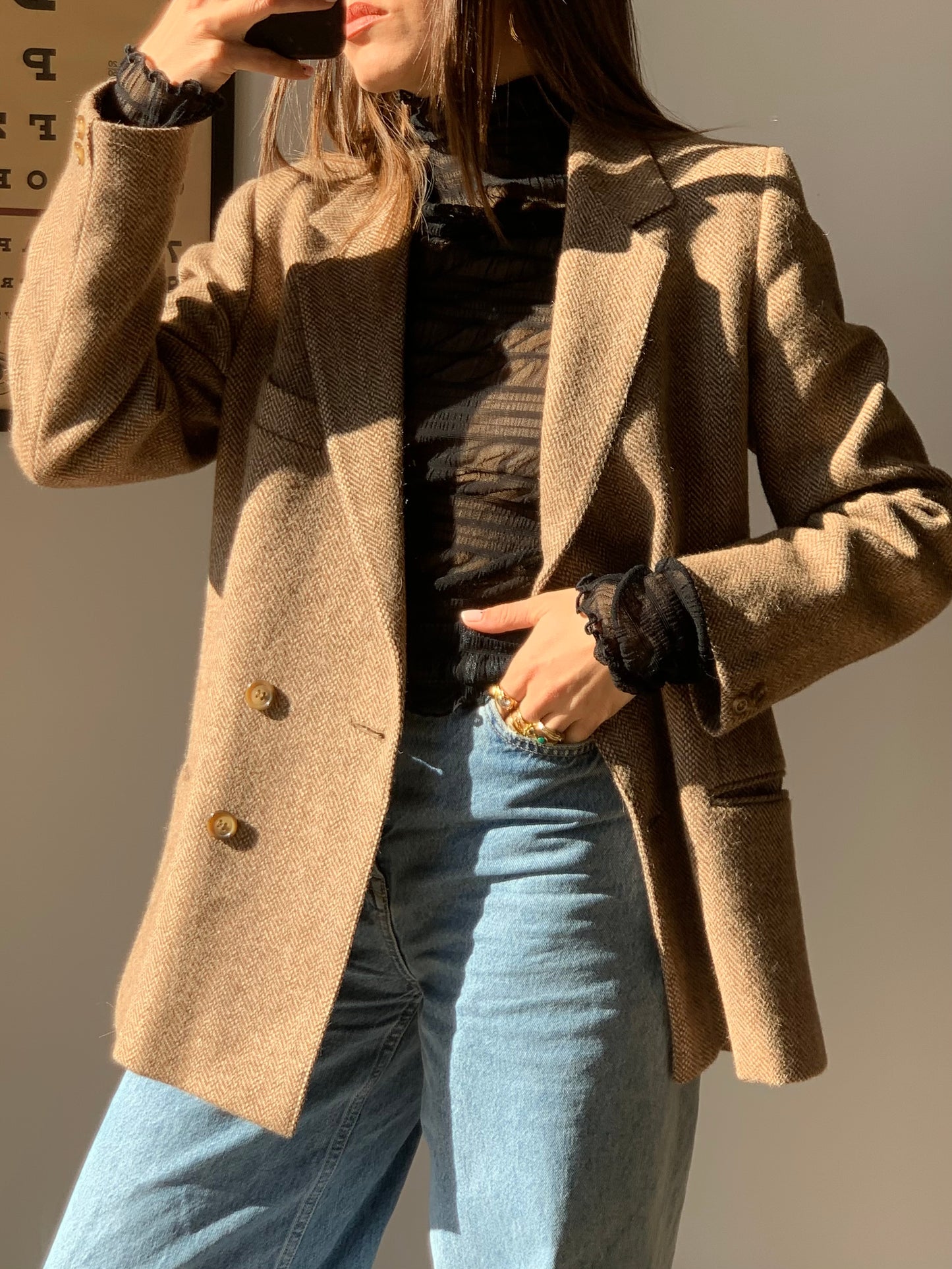 Spinato fitted blazer