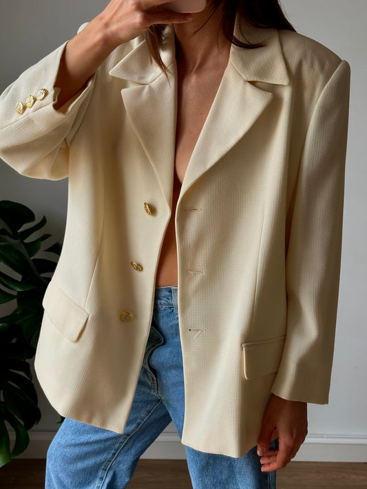 Cream blazer