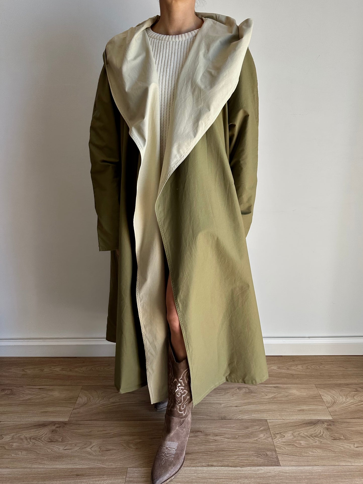 Double-face trench coat