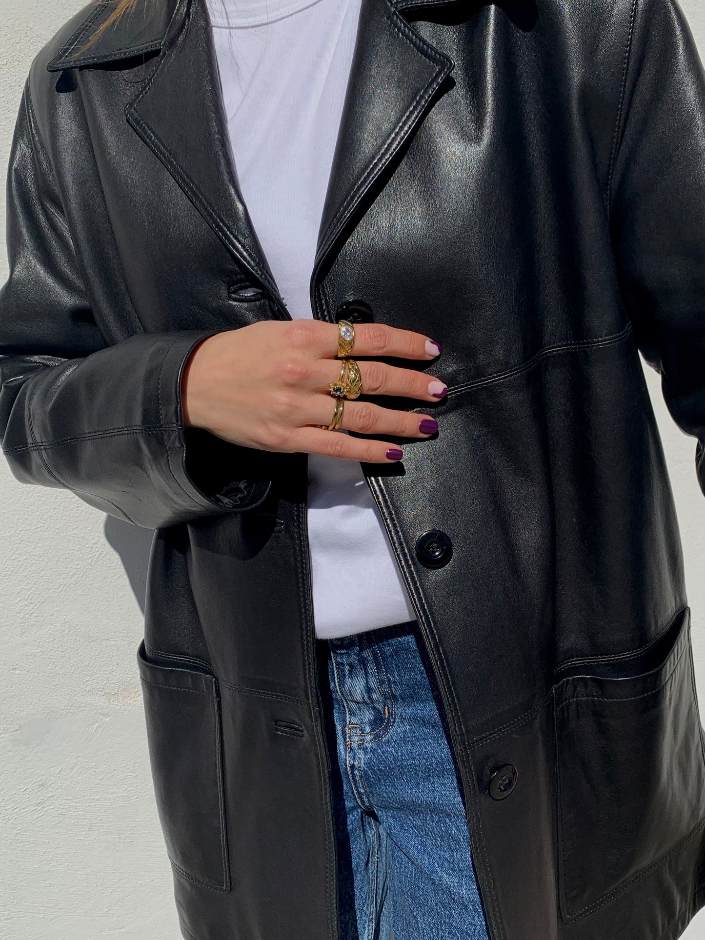 Vintage genuine leather jacket