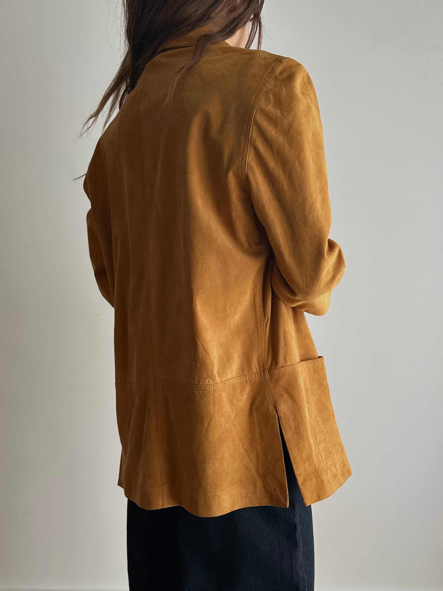 Suede camel jacket