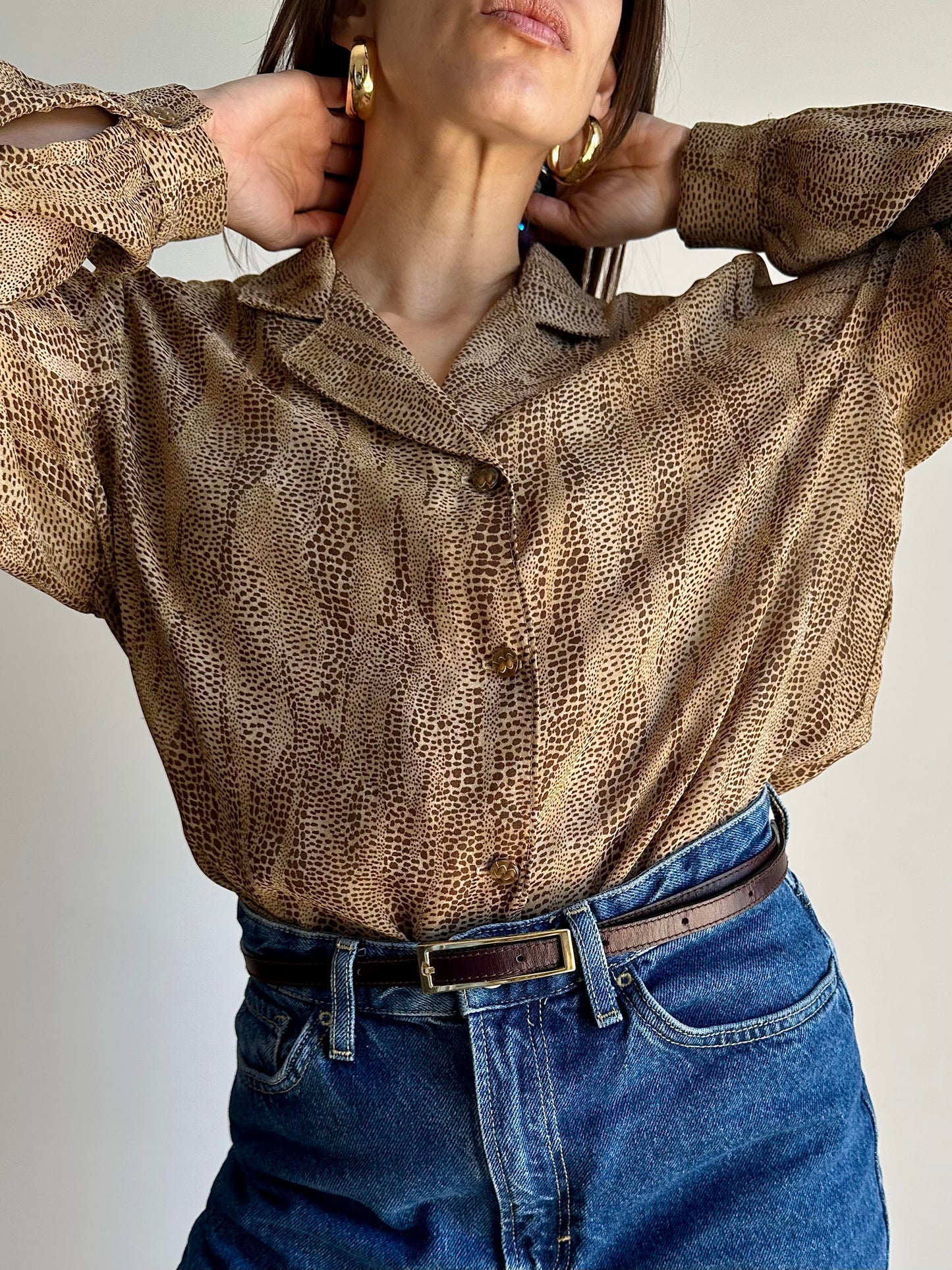 Snake print shirt