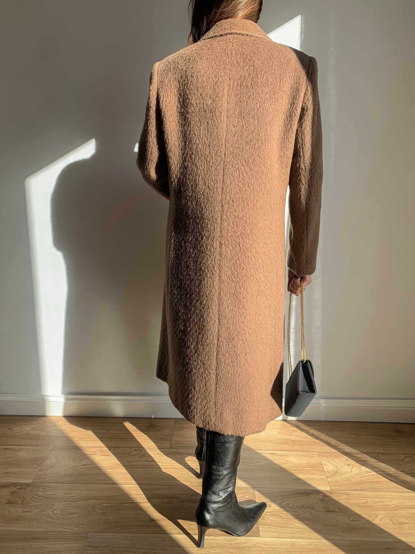Dark camel coat