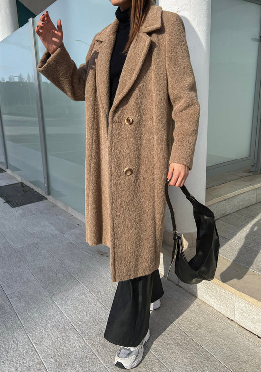 Vintage camel fur coat