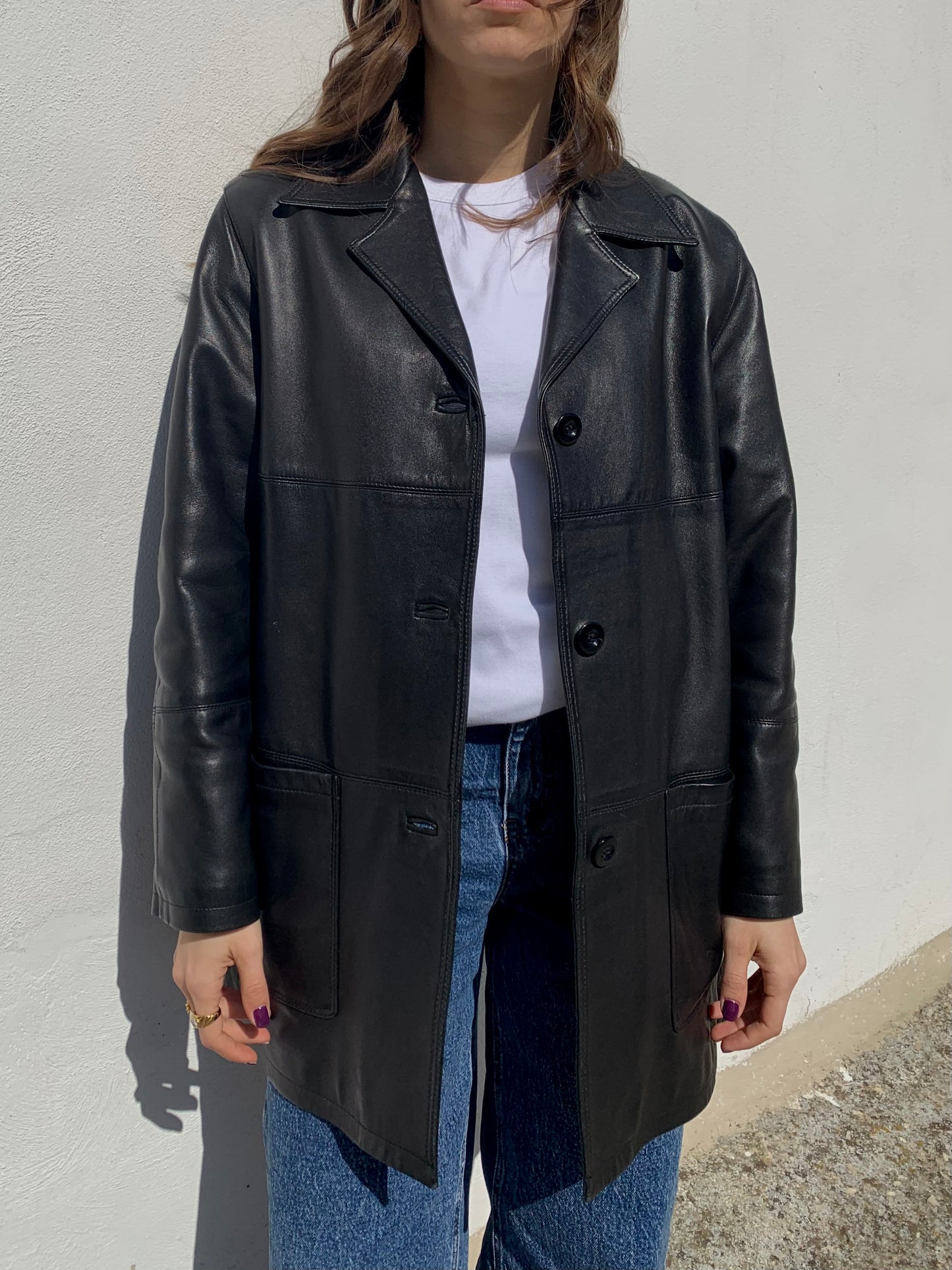 Vintage genuine leather jacket