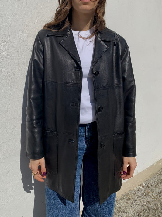 Vintage genuine leather jacket