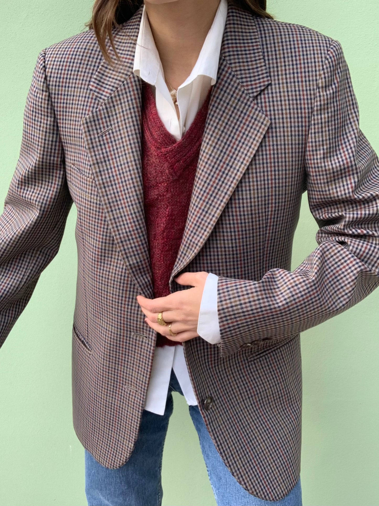 Vintage pure new wool blazer