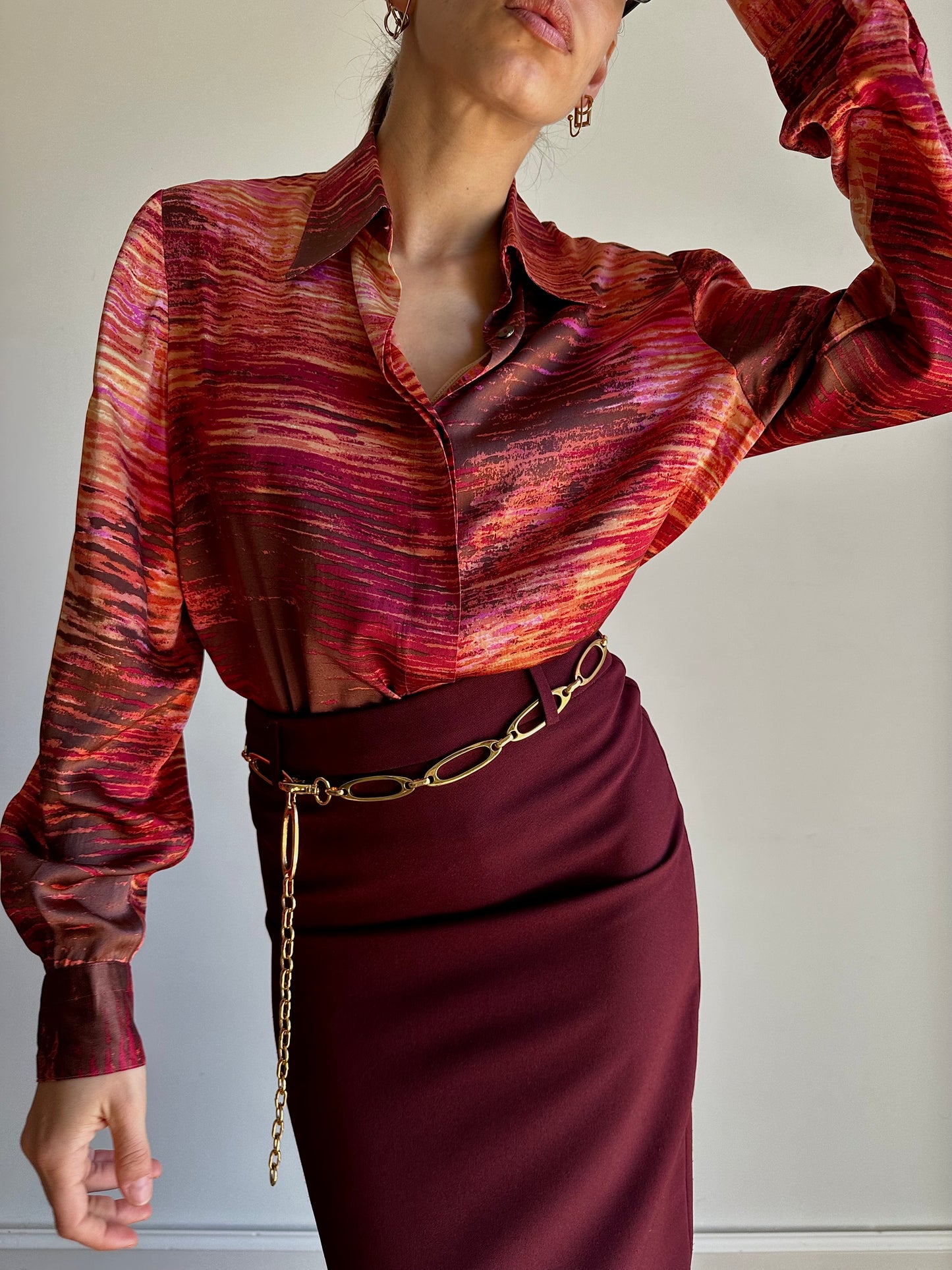 Pure liquid silk 100% shirt