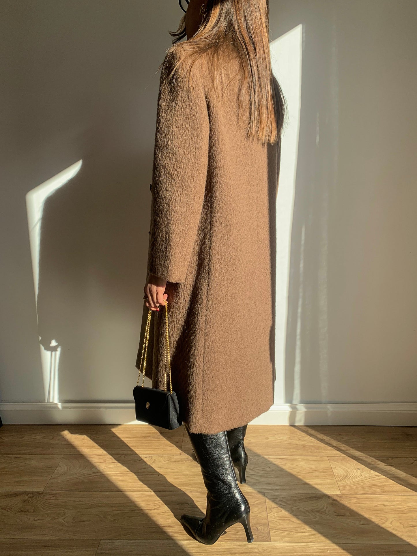 Dark camel coat