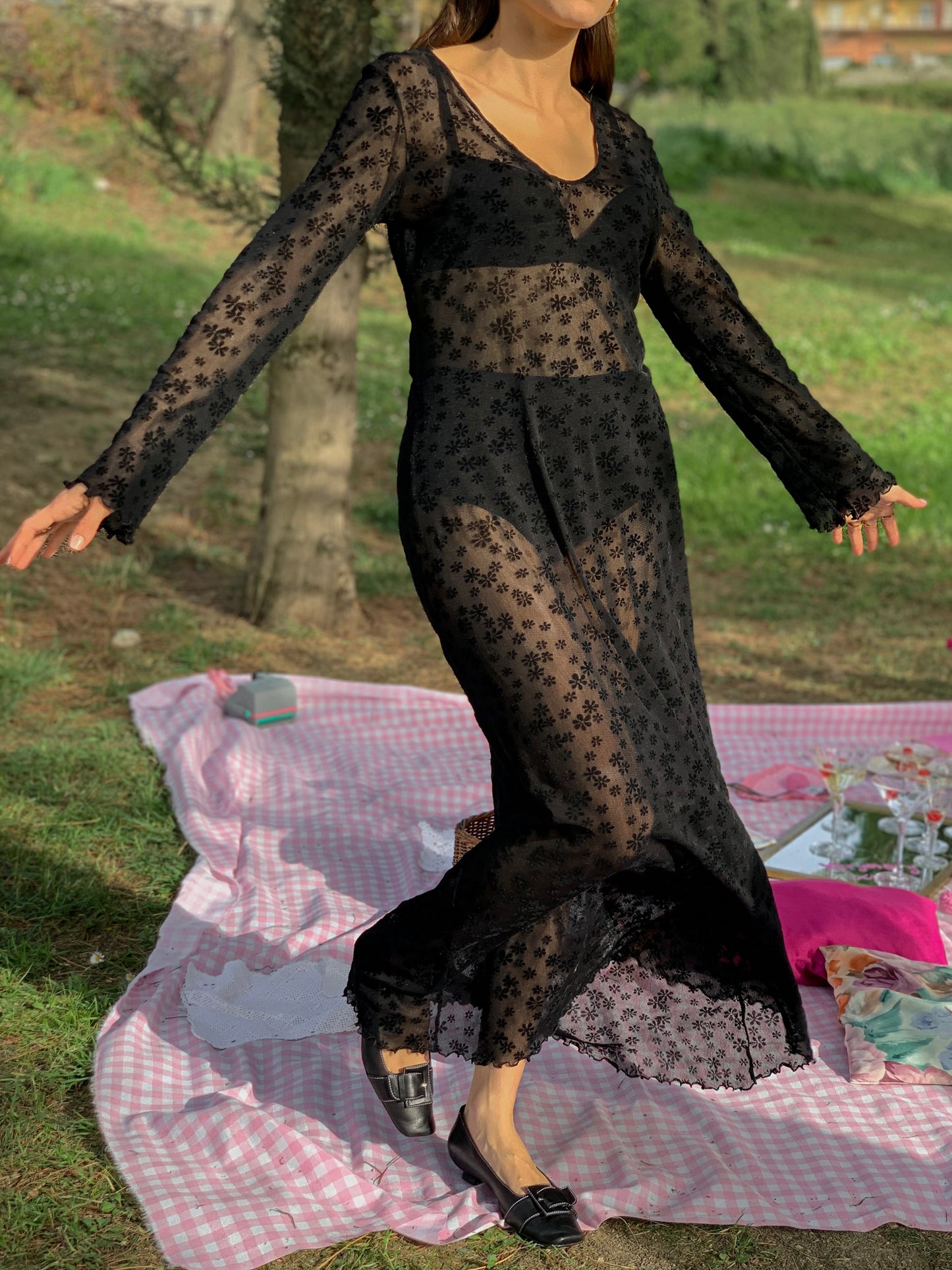 Vintage transparent dress